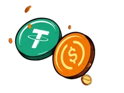 $100 USDT Graphic